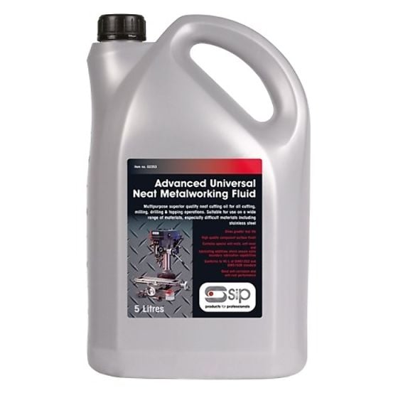 SIP 5 Litre Advanced Metalworking Fluid for cutting, drilling and tapping.