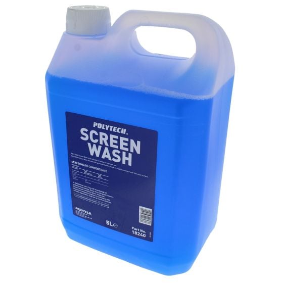 Concentrated Screen Wash for All Seasons, Protects Down to -4degC - 5 Litres