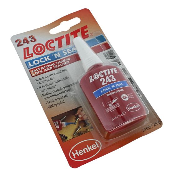 LOCTITE 243 Blue Medium Strength Threadlocker 24ml