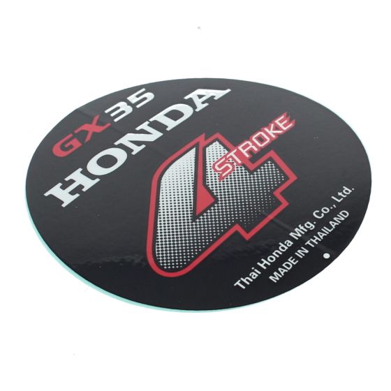 Decal for Honda GX35T, GX35NT Engines - OEM No. 87521-Z3F-010