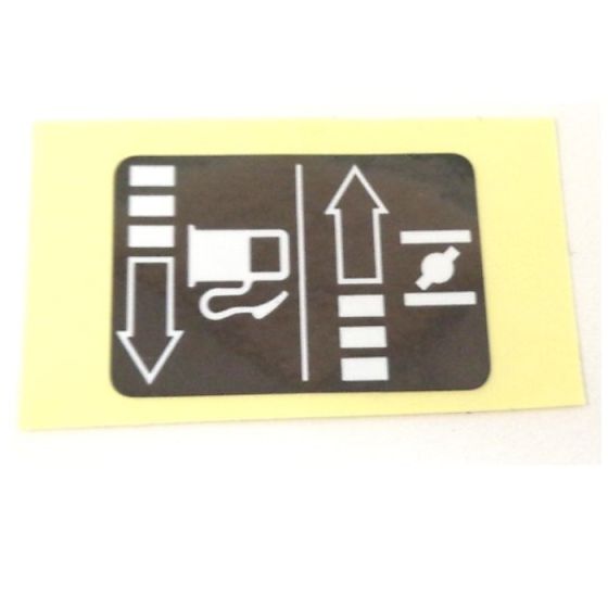 Choke Label Fits Honda GX390 - 87528 ZF6 W40