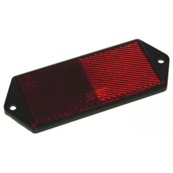 Rear Red Reflector with 113mm Centre Mounting Holes L127 x W50 x T7.00mm