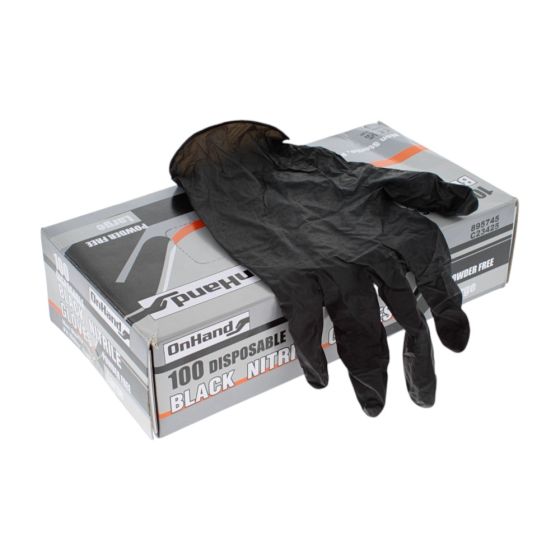 Black Nitrile Gloves