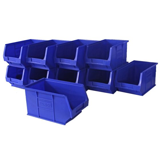 Blue Plastic Wall Panel Storage Bins Size 3