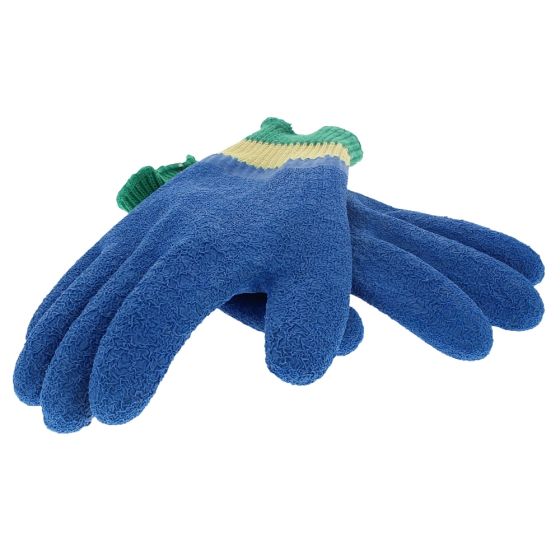 Kevlar Knitted Protection Gloves Fully Latex Coated Blue Medium - 896 2835