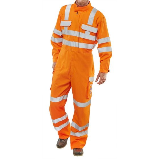 Arc Flash Orange Coverall - GO/RT 3279 for Railway Use - Tall Leg