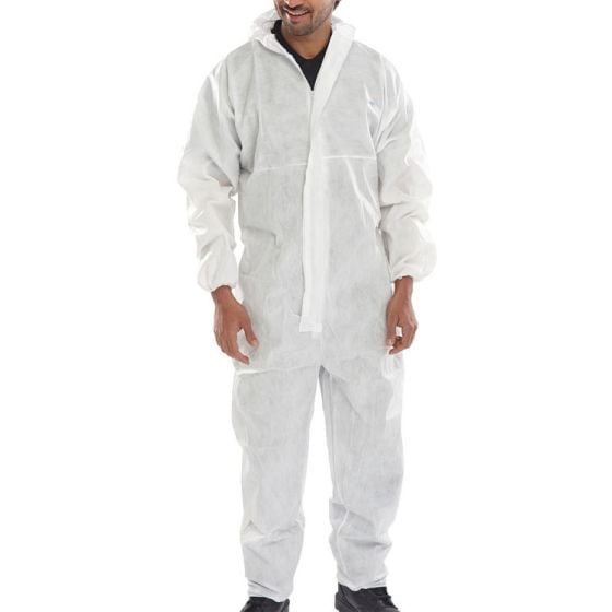 Disposable Protective Coverall CE Type5/6 Micro-porous Fine dust White