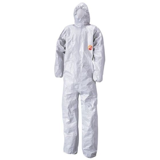 Tychem F Coverall Cha5 Offers Protection for a range of Chemicals Grey