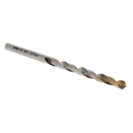 HSS Jobber Drill - Dia: 3/16" x Length: 3/16" (DIN 338)