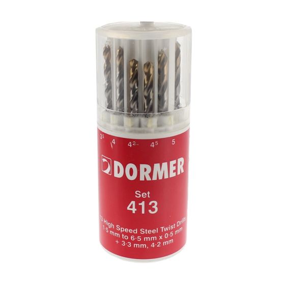 Dormer Metric Drill Top Up Set Sizes: 1.5 - 6.5mm