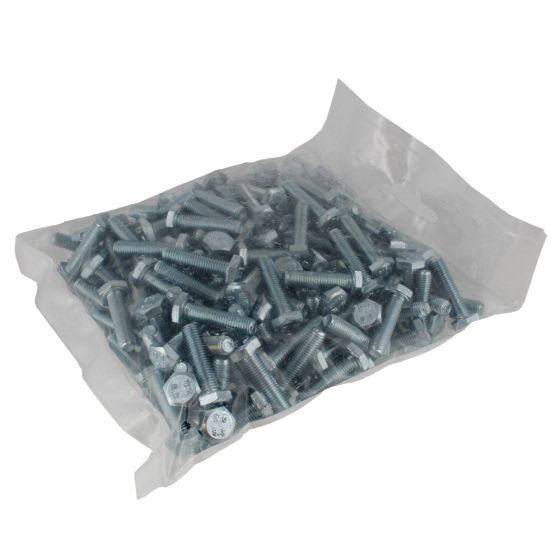 1/4" UNF x 1" Zinc Plated 8.8 HT Setscrews 200 Pack