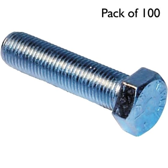 UNF HT Setscrews Grade 'S' Zinc Plated, Size: 5/16 x 3. Pack of 100