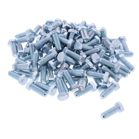 3/8" UNF x 1" Zinc Plated 8.8 HT Setscrews 100 Pack