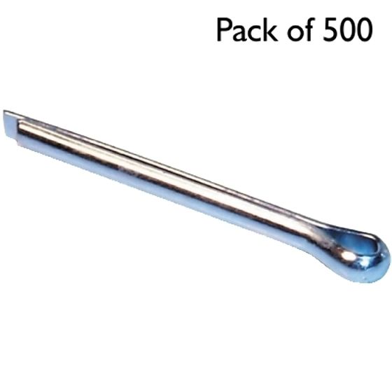 Diam: 3/32" x Length: 1.1/2" - Split Pins, 500 Pack