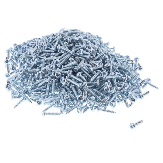 Self Tapper / Tapping Screws, Pan Head - Size: 4, Length: 1/2", Pack of 1000