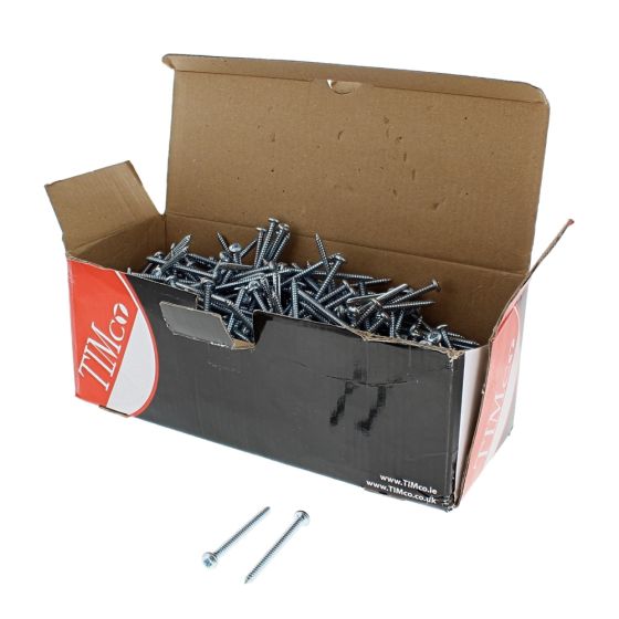 Self Tapper / Tapping Screws, PZD Pan Head, Size: 8, Length: 2" - Pack of 500