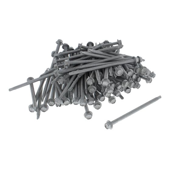 Hexagon Head Self Drilling Screws - Size: 5.5x100 (5mm Thick) - Pack of 100