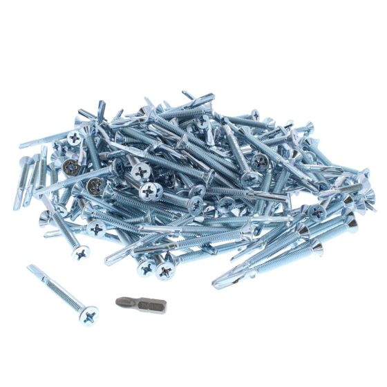 Winged Tip CSK Self Drilling Screws, Size: 5.5 x 65 (12mm Thick) - Pack of 200