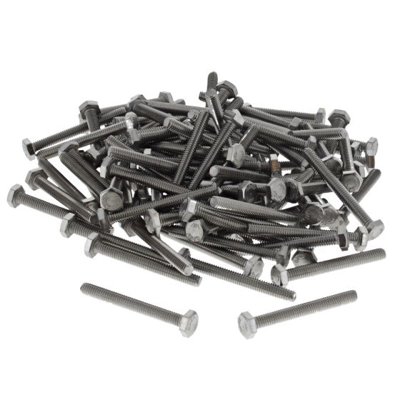 M4 x 35mm A2 Hexagon Head Stainless Steel DIN 933 Setscrews 500 Pack