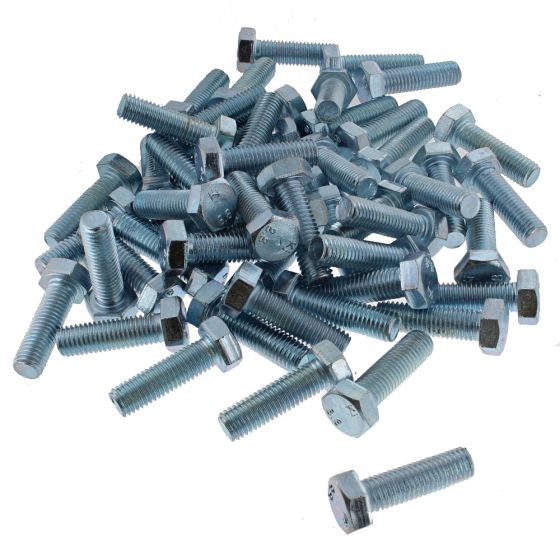 M12 x 40mm Zinc Plated 8.8 HT DIN 933 Setscrew - Pack of 50