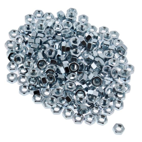 Metric Steel Nuts, Zinc Plated, Size: M4 - Pack of 200