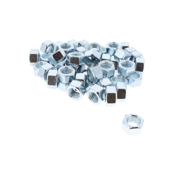 UNC Steel Nuts - Zinc Plated - Size: 5/8" - Pack of 50