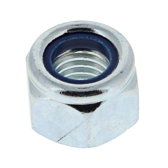 Metric Nylon Insert Locking Nut, 'P' Zinc Plated, Size: M12. Pack of 100