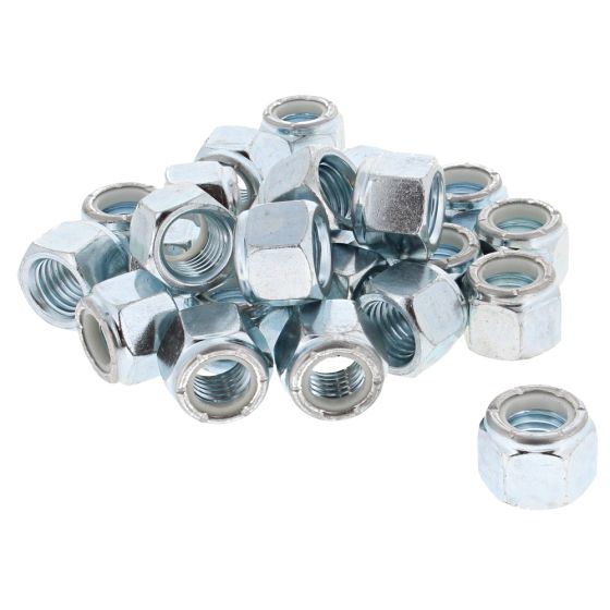 UNC Nylon Insert Locking Nut, Zinc Plated, Size: 3/4" . Pack of 25