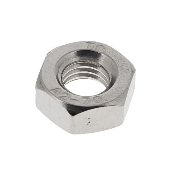 Metric Stainless Steel Plain Nuts, Size: M10. Pack of 25