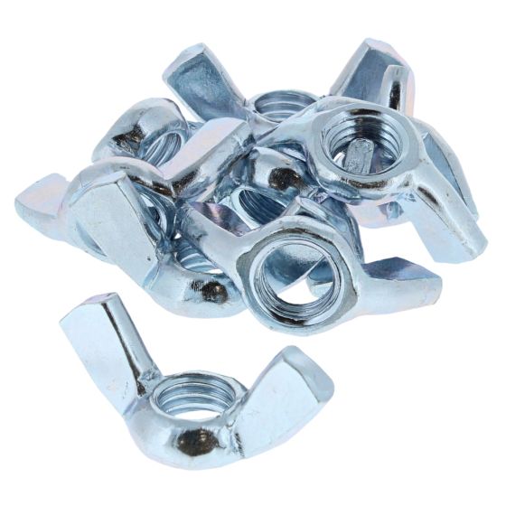 Wing Nuts, Zinc Plated, Size: M10 - Pack of 10 - 903 0764
