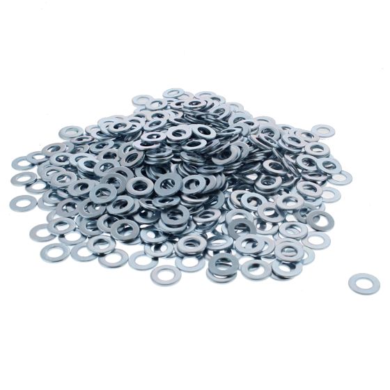 Form A Flat Washers, I.D: 8mm, Pack of 500