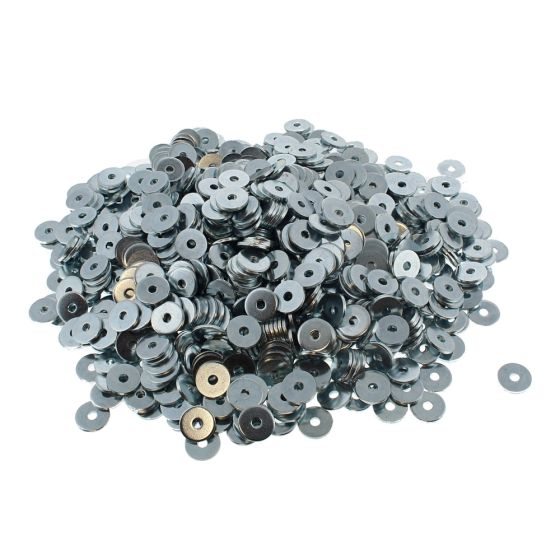 Rivet Washers, Zinc Plated. I.D: 1/8" x O.D: 1/2" - Pack of 1000
