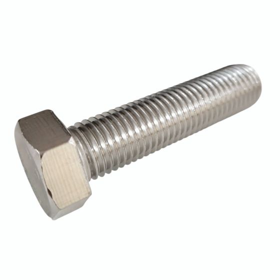 M20 x 80mm A2 Hexagon Head Stainless Steel DIN 933 Setscrews 25 Pack