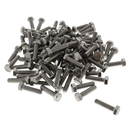 M8 x 30mm A2 Hexagon Head Stainless Steel DIN 933 Setscrews 100 Pack