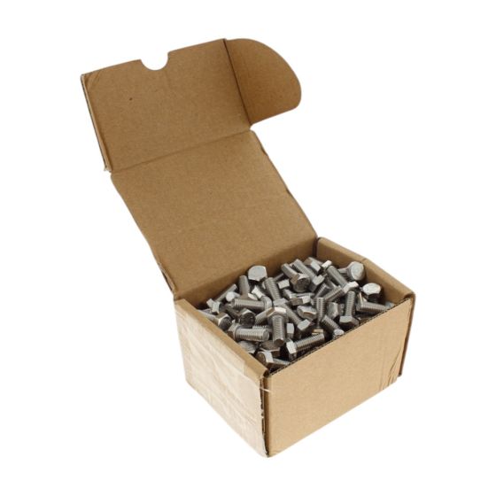 M6 x 16mm A2 Hexagon Head Stainless Steel DIN 933 Setscrews - Pack of 200