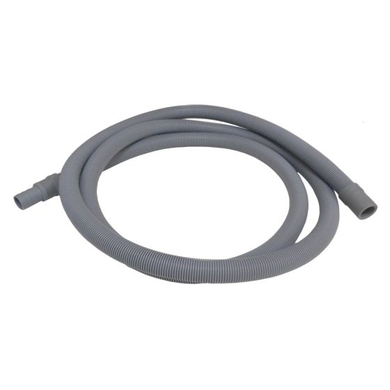 Drain Hose Extension 2.5m x 19mm Stepped Connector Suitable For Home Domestic Appliances