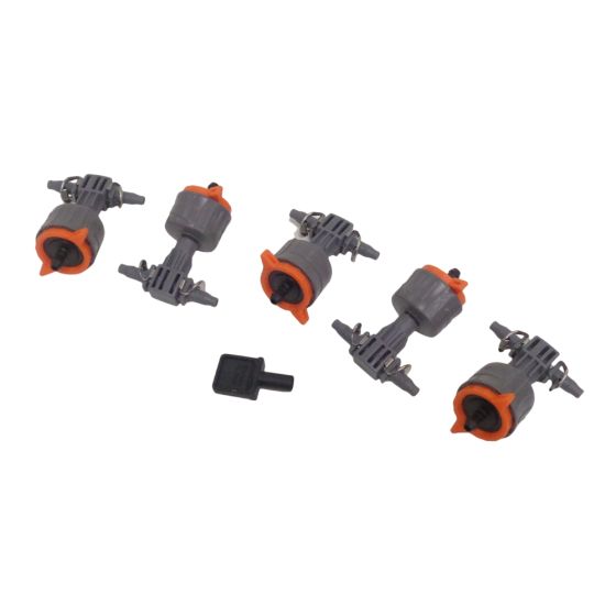 Adjustable Inline Drip Head Suitable for Gardena Micro-Drip Sprinkler System (pack of 5) - 8317-20