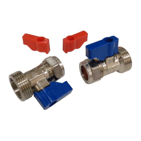 Straight Hot & Cold Water Hose Taps Suitable For Home Domestic Appliances