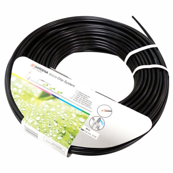Water Supply Pipe 4.6mm x 50m for Gardena Micro-Drip System - 1348-20