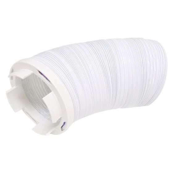 Vent Ducting 2m Hose (90mmDia) & Adaptor Ring fits Hoover Tumble Dryer Appliances