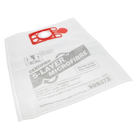 5-Layer Microfibre Dust Bag (Each) for HENRY, HETTY Vacuums - Replaces NVM-1CH