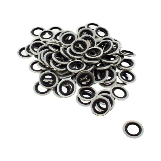 Bonded Seals M10 for Hydraulic and Pneumatic Systems - 100 Pack