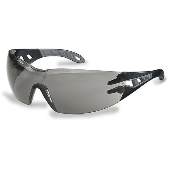 Uvex Pheos Safety Spectacles Low Profile Side Arms Soft Ends EN166 1F Grey