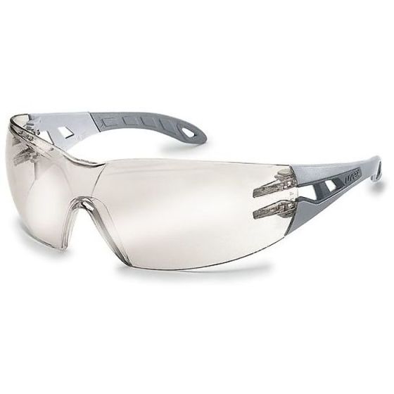 Uvex Pheos Safety Spectacles Low Profile Side Arms Soft Ends EN166 1F Mirror