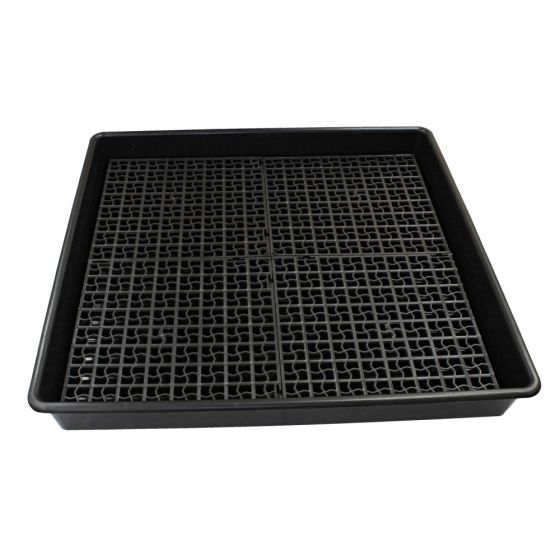 Drum Drip Tray fits 9 x 25L Drums 101 x 100 x 12cm w/ Removable Grid Base