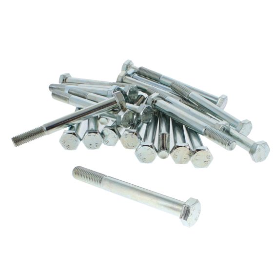 M12 x 110 Zinc Plated 8.8 Steel Bolt 25 Pack
