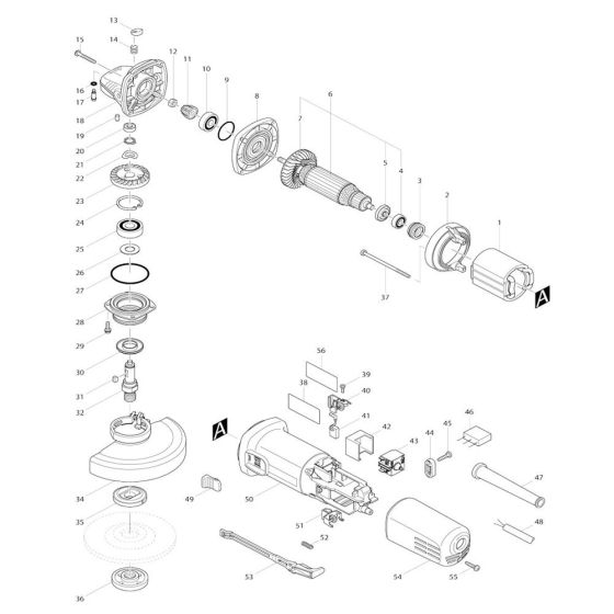 Makita 9558NBR Assembly