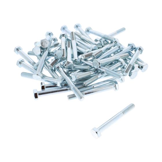 M8 x 65mm Zinc Plated 8.8 Steel Bolt (50 Pack)