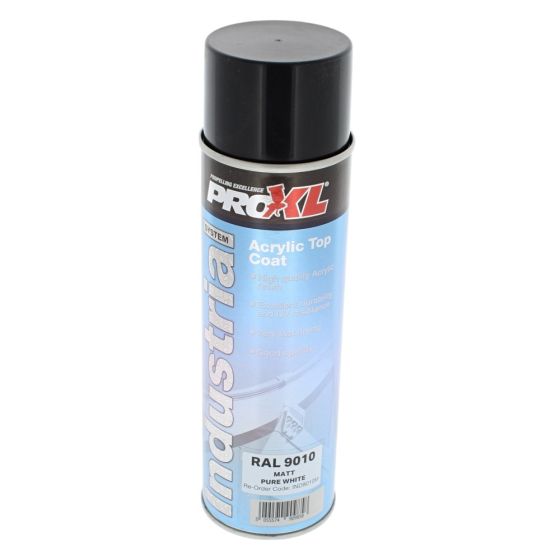 Proxl Industrial - Acrylic Topcoat Aerosol - RAL 9010 Pure White Matt (500ML)
