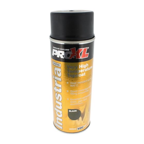 High Temperature Proxl Industrial Aerosol Black (400ml)